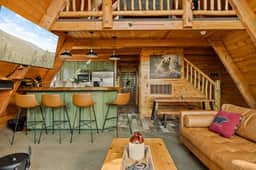 NEW A-frame 4BR w/ Hot Tub, Game Loft - Image 4