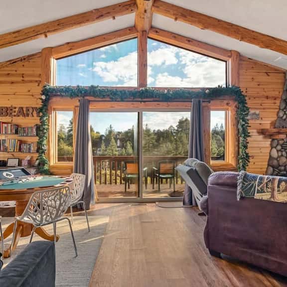 Bearadise Log Cabin w/ Forest Winter Views & Charm - Image 1