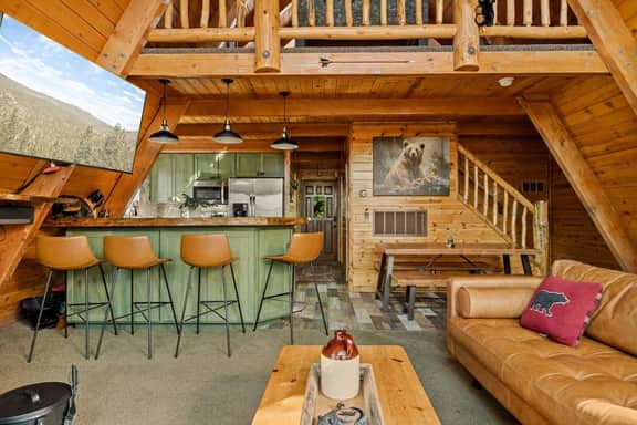 NEW A-Frame 4BR | Hot Tub, Mtn Views, Game Loft - Image 4